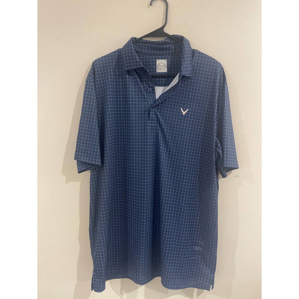 Mens Calloway Golf Polo Large Blue
